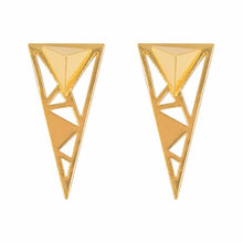 Load image into Gallery viewer, Geometric Triangle Earring with jacket