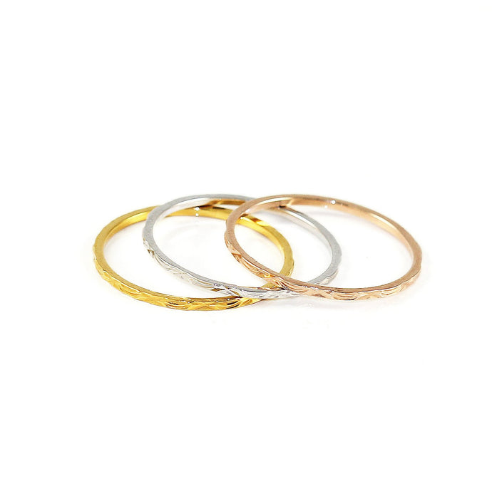 Dainty Trio Stack Rings